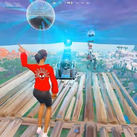 Please, whatever you do, don't ride on the cannons at the Sky Castle...🤣🤣 #Fortnite #shorts