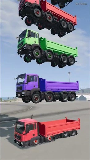 Colorful Car Stacks #60 BeamNG Drive