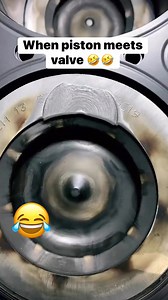1.3M views · 19K reactions | Inspection showed contact between the piston crown and a single valve. Not a full timing failure, but enough to leave a visible imprint. This usually points to timing being slightly off, a stretched belt/chain, or excess play in the valvetrain#Mechanic #Diesel #Engine #Piston #Valve #Funny #Garage #Workshop #Repair #Performance #mechaniclife #automotive | CarHax Fernando | Facebook
