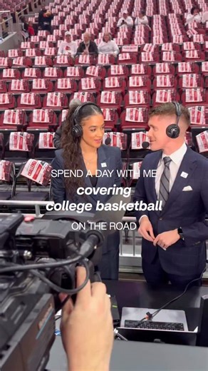 Andraya Carter on Instagram: "Spend a day with me on the road, calling the Louisville v. South Carolina game 🤳🏽 The days are long, but absolutely well spent! 🖤✌🏽"