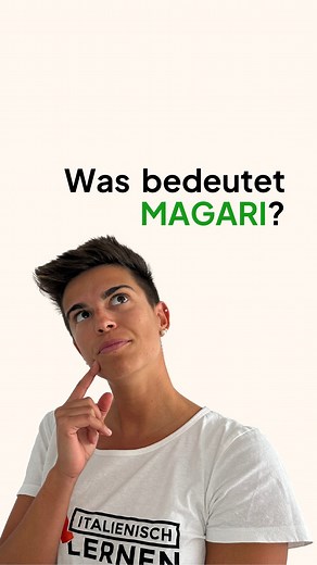 2.1K views · 58 reactions | Hai mai sentito la parola 'magari'? Wir Italiener benutzen das Wort 'magari' sehr oft! In dem Video erkläre ich dir 5 Bedeutungen dieses Wort 朗 | Italienisch Lernen mit Francesca | Facebook