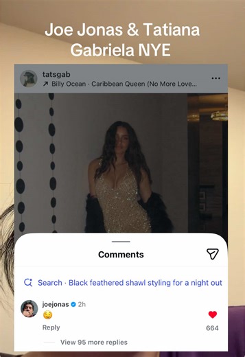 Joe Jonas and Tatiana Gabriela's New Year's Eve Moments