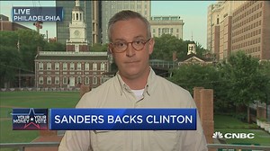 Sanders takes high road at DNC