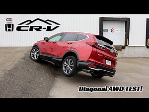 Honda CR-V AWD Diagonal Test | Real Time AWD still struggling!