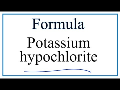 How to Write the Formula for Potassium hypochlorite