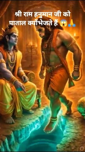 हर बार मृत्यु के समय श्री राम हनुमान जी को पाताल क्यों भेजते हैं😱#hanumanji #shreeram🙏#yamraj💀#facts