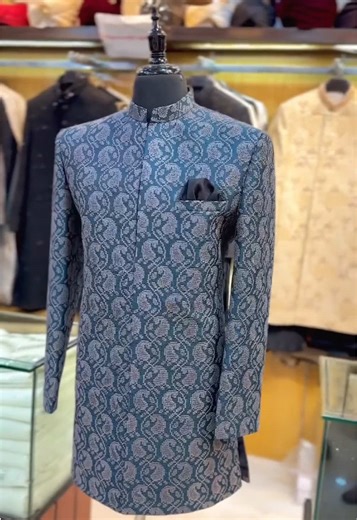 Unique Colorful Shirwani for Groomsmen Attire