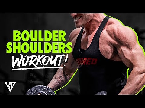 Vince Sant's Shoulder Workout (GET BOULDER SHOULDERS!) | V SHRED