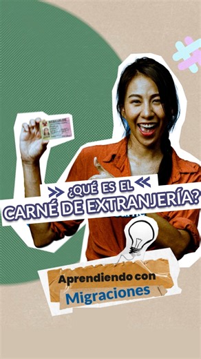 #AprendiendoConMigraciones | Amigo extranjero, ¿sabes qué es el Carné de Extranjería, cómo se obtiene y qué beneficios te brinda? ✅ La información en este #VIDEO🎥. #FormalízateYa #FormalizaciónMigratoria | Superintendencia Nacional de Migraciones del Perú