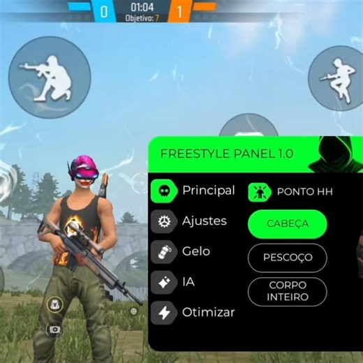 Panel with inverted ice #freefire #freestyleplayer #xit