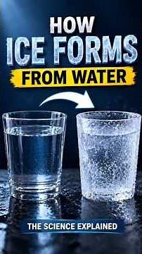 How Water Freezes Into Ice ❄️ (Explained Simply)