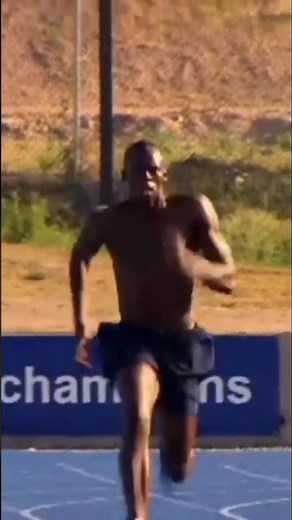 Usain Bolt's Intense 100m & 200m Sprint Training 🔥 Speed Like Lightning #sports #olympics #track