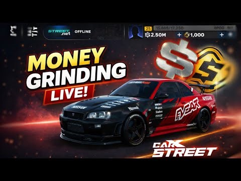 Day 3 Unlimited Money Grinding !! | CARX STREET LIVE