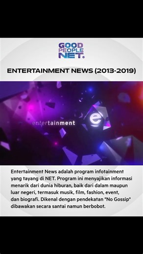 NET. Mediatama Televisi (Archive) | Entertainment News adalah program yang menyajikan informasi menarik dan beragam dari dunia hiburan. Dikenal dengan pendekatan "No Gossip",... | Instagram