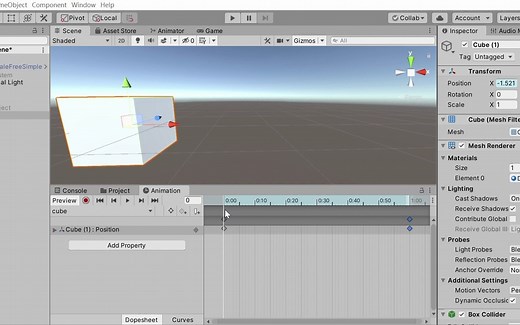 Unity做简单的动画