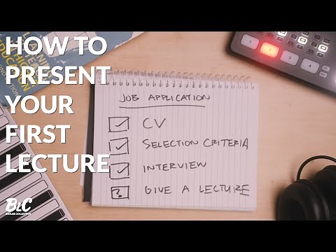 How to present your first lecture | 5 tips for new teachers