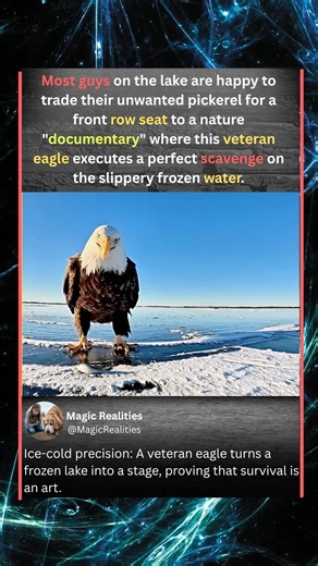 Eagle vs. Slippery Ice: The Catch