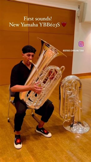 Sergio Carolino on Instagram: "First sounds on the new YAMAHA YBB623S BBb 4 Pistons contrabass tuba • @yamaha.bandandorchestra @yamahamusicglobal @yamahamusicjapan @brasslab.momo"