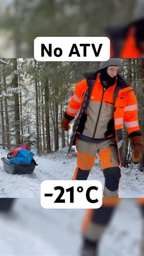 -21°C Winter Logging in Finland | Chainsaw Cold Start