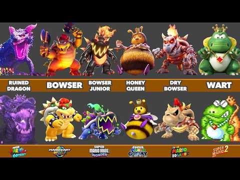 ALL 19 bosses in The Super Mario Galaxy Movie vs How they look in Nintendo