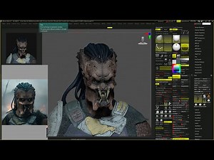 zbrush making process of Predator Dek