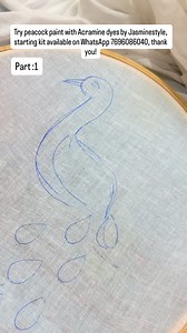 Try peacock paint with Acramine dyes by Jasminestyle, starting kit available on WhatsApp 7696086040, thank you! | Jasmine Style