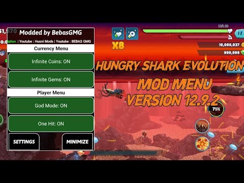 Hungry Shark Evolution Mod Menu Version 12.9.2 | No Password