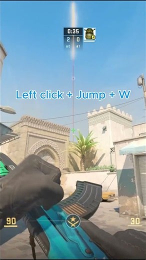 Dust 2 - Easy Long A Smoke Lineup #cs2 #cs2smokes #cs2clips