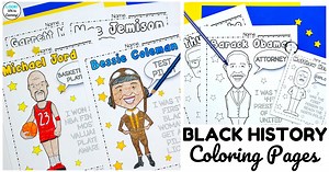 Living Color History! Black History Figure Coloring Pages
