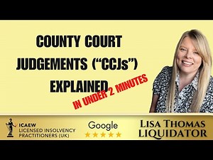 What is a County Court Judgement ('CCJ')?