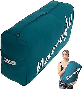 Yoga Bolster for Restorative Yoga - Rectangular Meditation Pillow with Washable Cover for Legs, Knees, Lower Back and Head, Lumbar Support Pillow for Bed, Sleeping - Yoga Pillow for Yin, prenatal Yoga