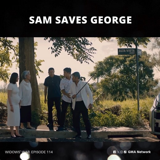 993K views · 16K reactions | #WidowsWar #Highlights: Buti na lang andyan si Sam to save George! Watch the full episodes on gmanetwork.com/WidowsWar | GMA Network | Facebook
