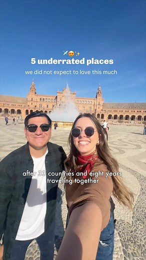 5 cities that ACTUALLY surprised us on our travels 👇 After 8 years and 33 countries together, we’ve learned to spot a good travel destination from a mile away. But every once in a while, a place still catches us off guard. For us, those spots are 📍Sevilla, Spain 📍Salvador, Brazil 📍Porto, Portugal 📍Lugano, Switzerland 📍Osaka,Japan What’s a city you didn’t expect to love… but totally did? Drop it in the comments 🧐 SHARE with someone you want to travel to these places with! #beautifuldestina