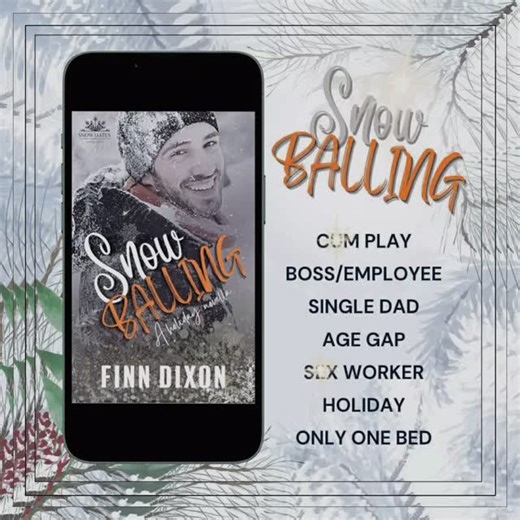 Erika on Instagram: "❄️✨Snowballing by Finn Dixon✨❄️ @finndixonwriting 🔥Get it here👉👉 https://www.amazon.com/dp/B0BLFRJ6SK/ref=tsm_1_fb_lk ❄️Snowballing is a gay, rom-com, age gap, holiday novella with enough spice to season a whole gingerbread village. It features a dash of forced proximity, a blitzen of kink, a comet of forbidden romance, and of course, Finn’s fetish for jockstraps. There is snow in the book, but most of the white stuff contained herein isn’t cold and it isn’t falling from 