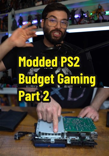 Modding old gaming consoles and giving them new life is a great way to game on a budget #gaming #ps2