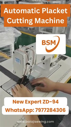New Expert ZD-94 Automatic Placket Cutting Machine | Balaji Sewing Machine Pvt Ltd