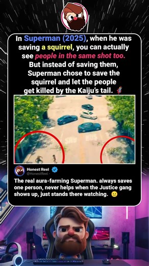 Superman (2025) Scene Everyone Missed – He Saved a Squirrel Instead of People?! #shorts