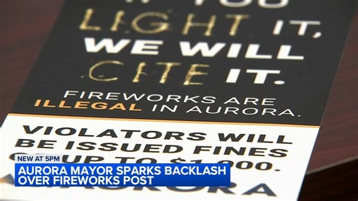 Aurora mayor under fire after social media post seeming to encourage residents to set off fireworks