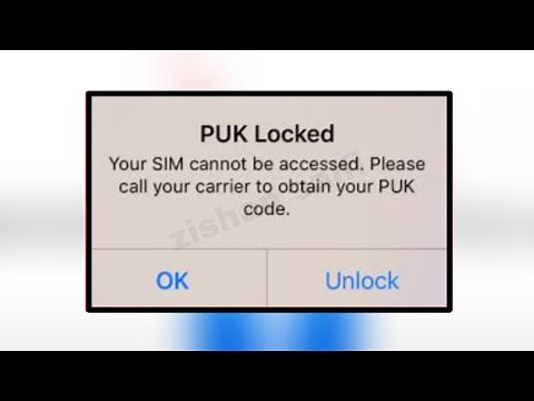 IPHONE Fix PUK Locked Your Sim Cannot be accessed. Please call your carrier to obtain your PUK code