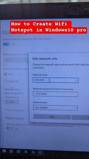 How to Create Wifi Hotspot in Windows 10 pro
