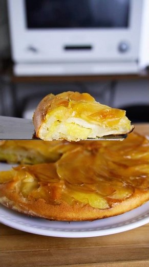 材料4つ！フライパンでりんごケーキ作り方！#簡単レシピ