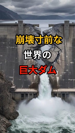 崩壊寸前な世界の巨大ダム