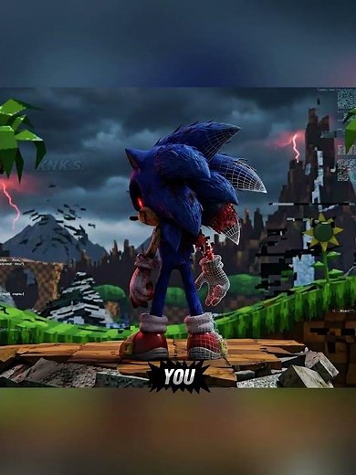 His TRUE Form Revealed... 👁️🩸 (Don't Blink) #sonic #sonicexe #knks