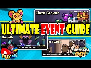 ULTIMATE EVENT GUIDE - Capybara Go! AFK, Pet, Chest Growth... GET FREE HORSESHOE, HAMMERS, COINS