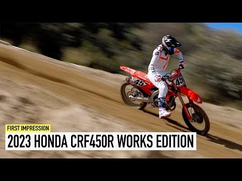 First Ride On The 2023 Honda CRF450R Works Edition!