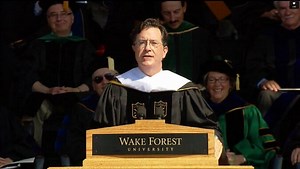 Watch Stephen Colbert's Commencement Address at Wake Forest