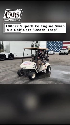 1000cc Superbike Engine Swap in a Golf Cart 🤯 #fbreel #cars | Cars Kingdom 1
