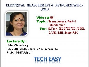 Video # 55 EMI: Transducers Part-1- Introduction