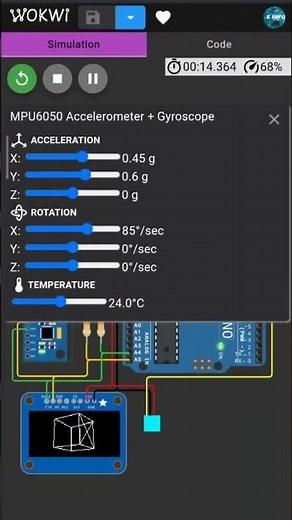 Mpu6050 3d Arduino Animation: Amazing!