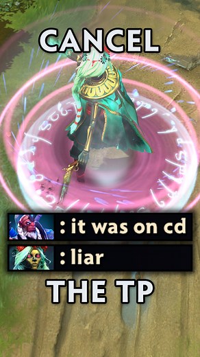 how to cancel a TP #Dota2 | DotaCinema